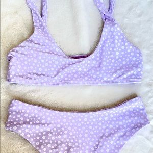 High waisted Lavender colored Bikini